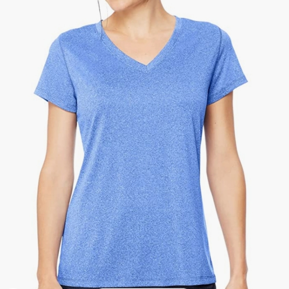 Women's  Hanes v-neck Tee